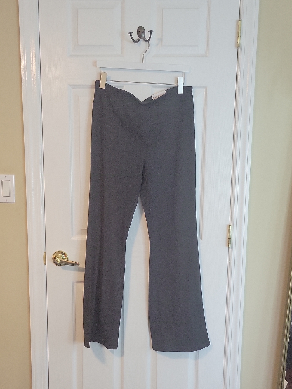 Sonoma Dark Gray Wide-Leg Dress Pants